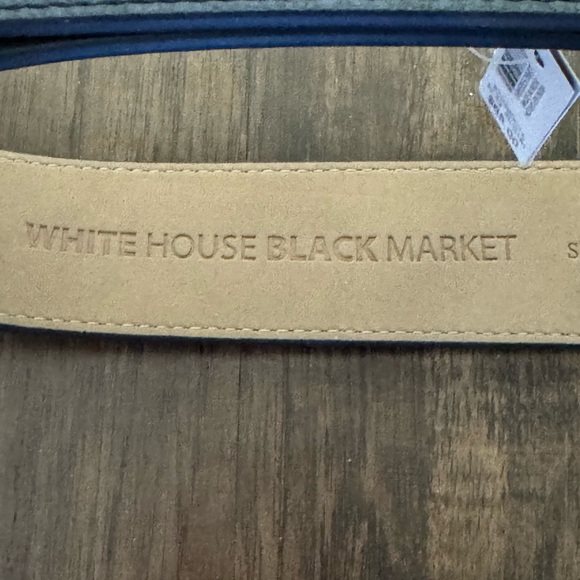 WHBM leather belt with silver sculptural buckle main image 15